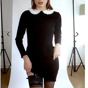 Never worn! Beautifully made Pencil dress in black